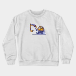 Tractor Vehicle Cartoon Illustration Crewneck Sweatshirt